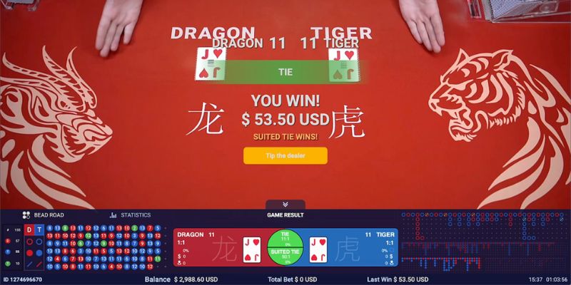 Hướng dẫn trải nghiệm game Rồng Hổ 